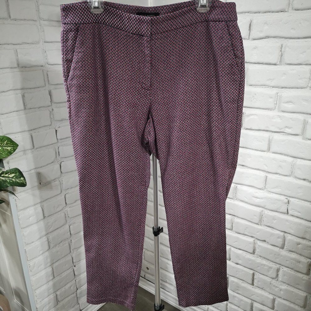 Talbots Heritage Petites Ladies Size 14P Navy & Red Pants